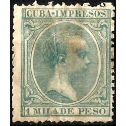 (141) Cuba Colonial. 1896-97. 1 Milésima de Escudo (Usado)