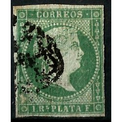 (2) Antillas Españolas. 1855. 1 Real (Usado)
