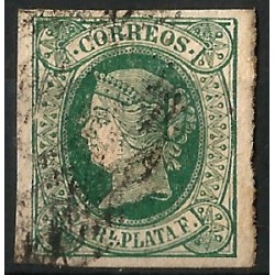 (10) Antillas Españolas. 1864. ½ Real (Usado)