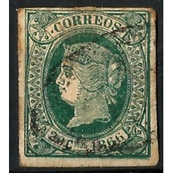 (15) Cuba Colonial. 1866. 20 Céntimos de Escudo (Usado)