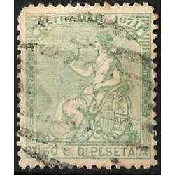 (23) Antillas Españolas. 1871. 50 Céntimos (Usado)