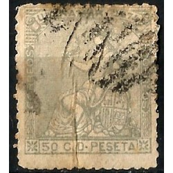 (29A) Cuba Colonial. 1874. 50 Céntimos de Peseta (Usado)