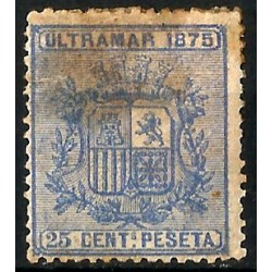 (32) Cuba Colonial. 1875. 25 Céntimos de Peseta (Usado)