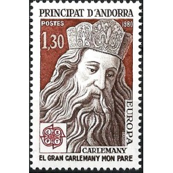 Andorra. 1980. 1,30 Francs (Nuevo) Carlomagno