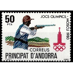 Andorra. 1980. 50 Pesetas (Nuevo) Juegos Olímpicos