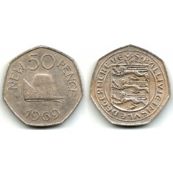 (25) Guernsey. 1969. 50 New Pence (MBC)