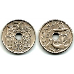 Estado Español. 1949*(19-51). 50 Céntimos (EBC)