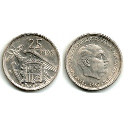 Estado Español. 1957*(70). 25 Pesetas (EBC)