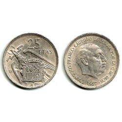 Estado Español. 1957*(71). 25 Pesetas (EBC-)