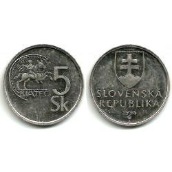 (14) Eslovaquia. 1994. 5 Koruna (EBC+)