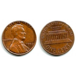 (201) Estados Unidos de América. 1959. 1 Cent (MBC)
