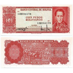 (164b) Bolivia. 1962. 100 Pesos (SC)
