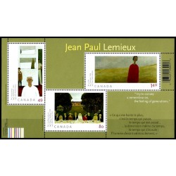 Canadá. 2004. Hoja Conmemorativa (Nuevo) Jean Paul Lemieux