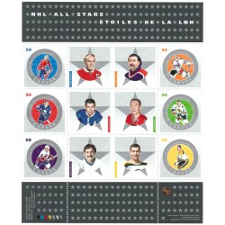 Canadá. 2005. Hoja Conmemorativa (Nuevo) NHL All-Stars