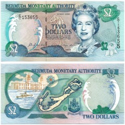 (50a) Bermudas. 2000. 2 Dollars (SC)