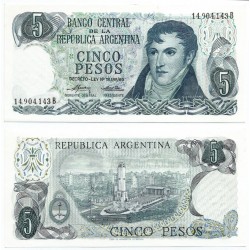 (294) Argentina. 1974-76. 5 Pesos (SC)