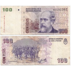 (357a) Argentina. 2003. 100 Pesos (BC+) Manchas