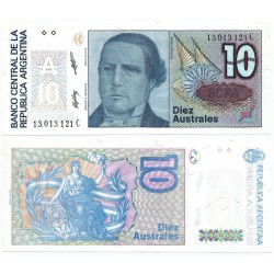 (325b) Argentina. 1985-89. 10 Australes (SC)