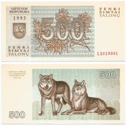 (46) Lituania. 1993. 500 Talonu (SC)