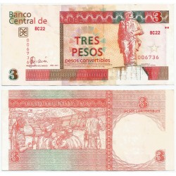 (FX47) Cuba. 2007. 3 Pesos (MBC)