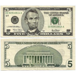 (510) Estados Unidos de América. 2001. 5 Dollars (MBC)
