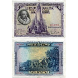 España. 1928. 100 Pesetas (MBC) Sin Serie