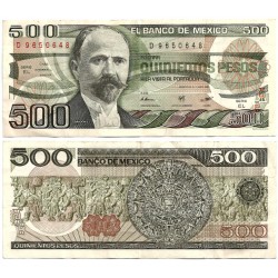 (79b) Estados Unidos Mexicanos. 1984. 500 Pesos (MBC)