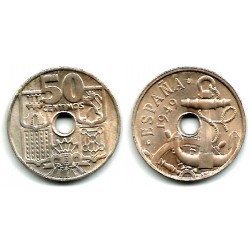 Estado Español. 1949*(19-51). 50 Céntimos (EBC+)