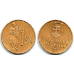 (12) Eslovaquia. 1993. 1 Koruna (MBC)