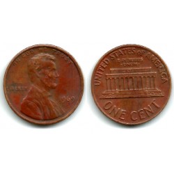 (201) Estados Unidos de América. 1969. 1 Cent (MBC)