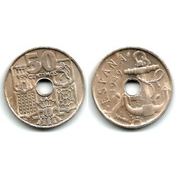 Estado Español. 1949*(19-53). 50 Céntimos (EBC)