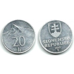 (18) Eslovaquia. 2002. 20 Halierov (MBC+)