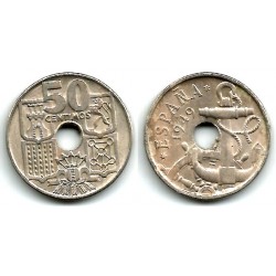 Estado Español. 1949*(19-52). 50 Céntimos (EBC-)