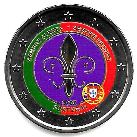 Portugal. 2025. 2 Euro (SC) Coloreada