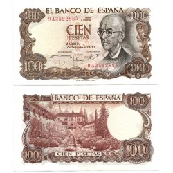Estado Español. 1970. 100 Pesetas (EBC) Serie 9A