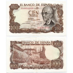 Estado Español. 1970. 100 Pesetas (EBC-) Serie 3L