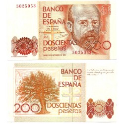 España. 1980. 200 Pesetas (EBC-) Sin Serie