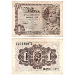 Estado Español. 1948. 1 Peseta (MBC) Serie D