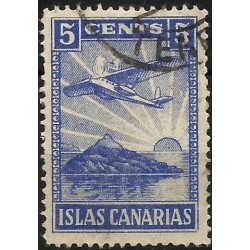 Sello Viñeta. Islas Canarias. 5 Céntimos (Usado)