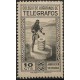 Colegio de Huérfanos de Telégrafos. 10 Céntimos (Nuevo, con señal de fijasellos)