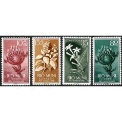 Río Muni. 1960. Serie Completa (Nuevo, con señal de fijasellos) Pro Infancia