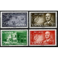 Río Muni. 1961. Serie Completa (Nuevo, con señal de fijasellos) 1º de Octubre