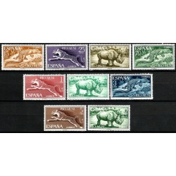 Río Muni. 1964. Serie Completa (Nuevo, con señal de fijasellos) Fauna Ecuatorial
