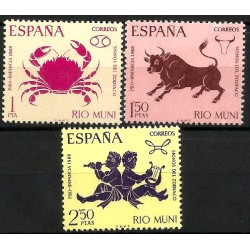 Río Muni. 1968. Serie Completa (Nuevo, con señal de fijasellos) Pro Infancia