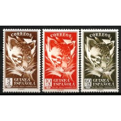 Guinea Española. 1951. Serie Completa (Nuevo, con señal de fijasellos) Día del Sello Colonial