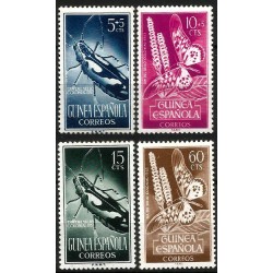 Guinea Española. 1953. Serie Completa (Nuevo, con señal de fijasellos) Dia del Sello Colonial