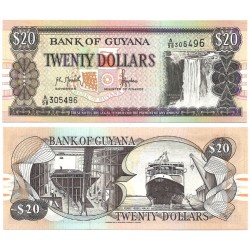 (30a) Guyana. 1966-2018. 20 Dollars (SC)
