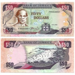 (79c) Jamaica. 2002. 50 Dollars (EBC-)