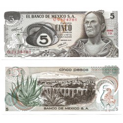 (62b) Estados Unidos Mexicanos. 1971. 5 Pesos (SC)