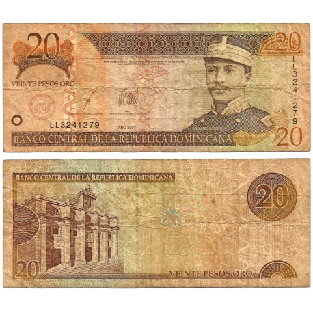 (169c) República Dominicana. 2003. 20 Pesos (BC)